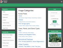 Tablet Screenshot of forestryimages.org